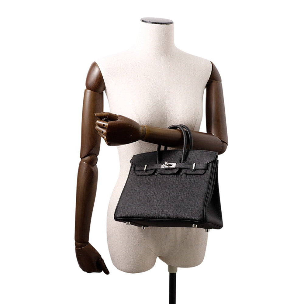 HERMES Birkin Black Togo Leather Size 25