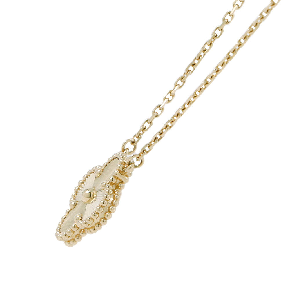 Van Cleef & Arpels Vintage Alhambra Guilloche NecklaceVCARP4KL00 18K Yellow Gold