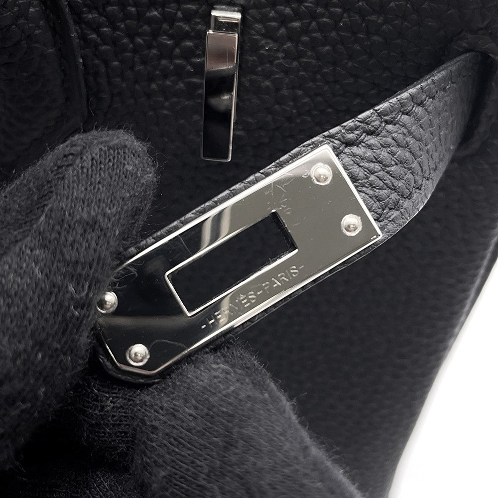 HERMES Birkin Black Togo Leather Size 25