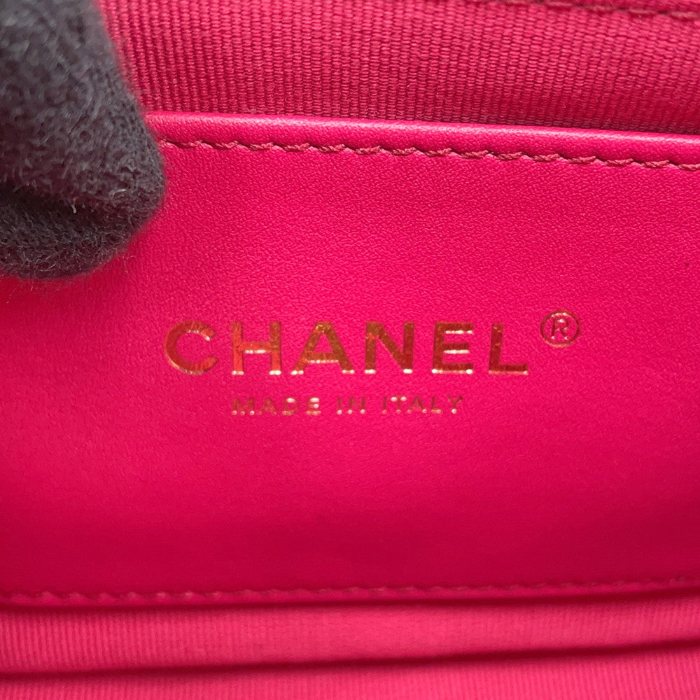 CHANEL Matelasse Heart Lock ChainShoulder BlackAS3979 Lambskin