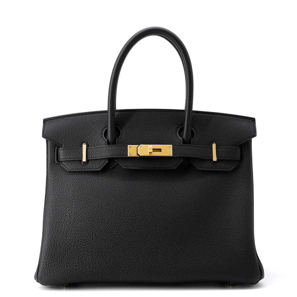 HERMES Birkin Black Togo Leather Size 30