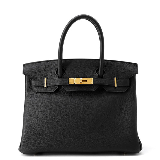 HERMES Birkin Black Togo Leather Size 30