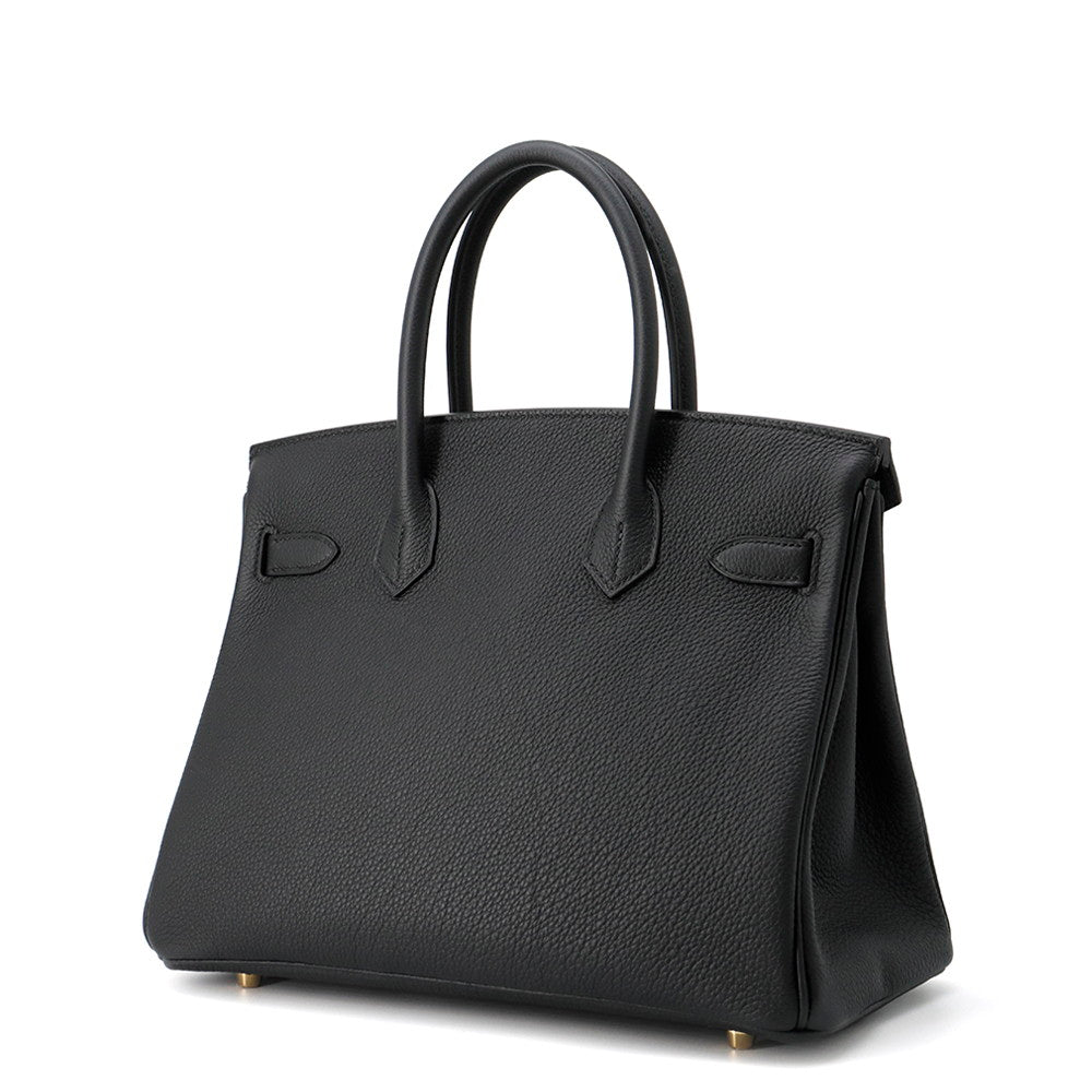 HERMES Birkin Black Togo Leather Size 30