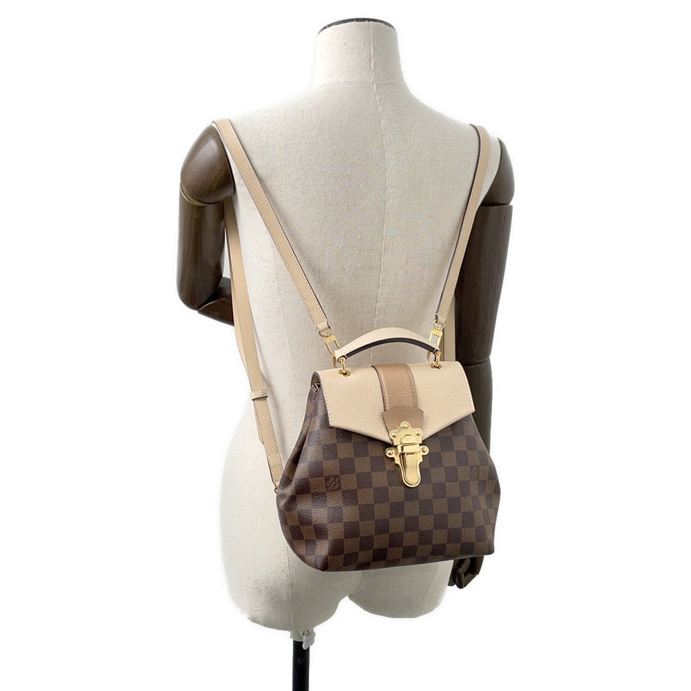 LOUIS VUITTON Clapton Backpack BeigeN42259 Damier Ebene Canvas