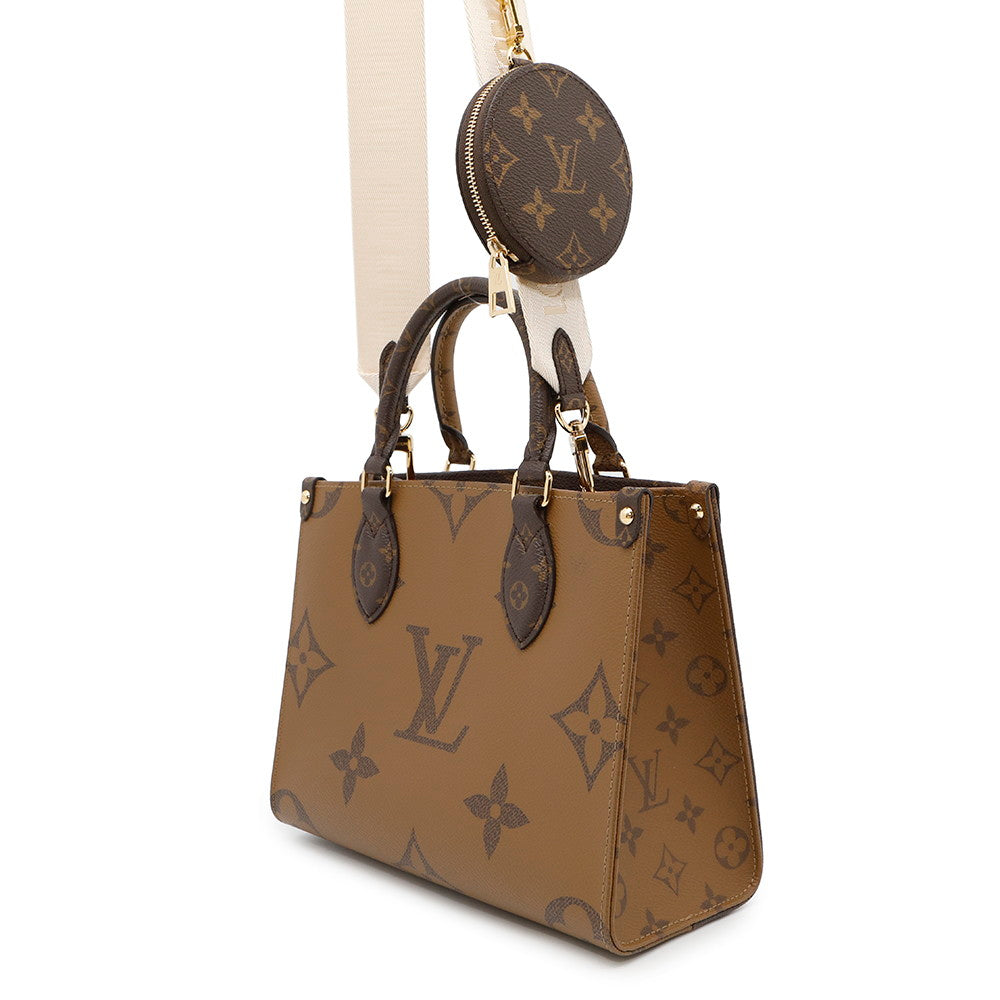 LOUIS VUITTON Onthego RedM46373 Monogram Monogram Reverse Canvas Monogram Giant Size PM