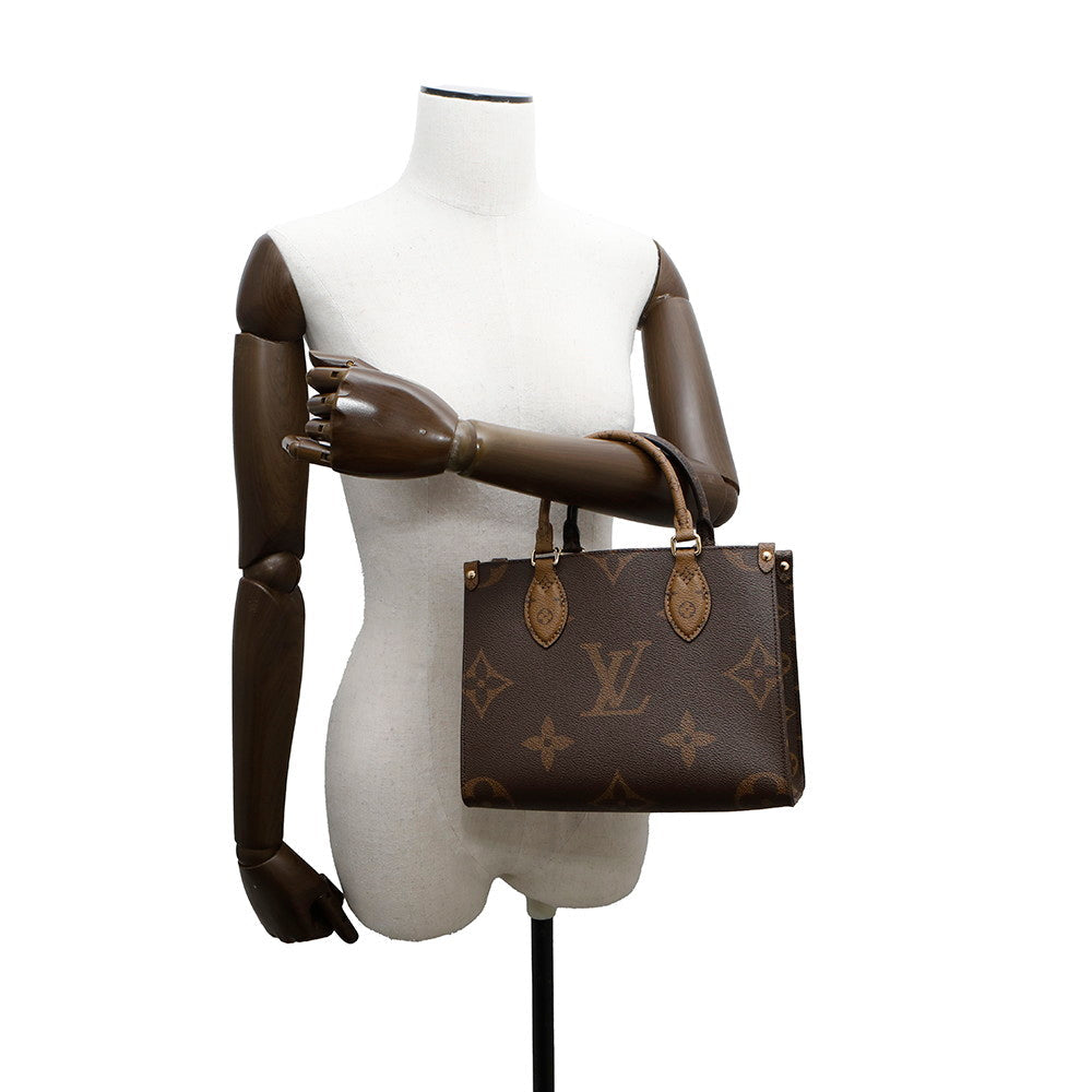 LOUIS VUITTON Onthego RedM46373 Monogram Monogram Reverse Canvas Monogram Giant Size PM