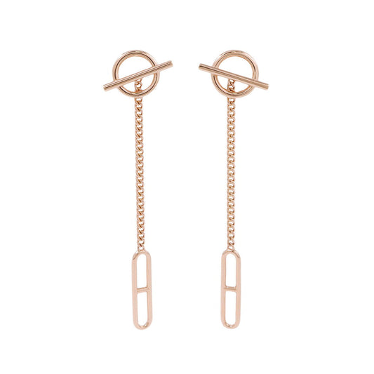 HERMES EchappeeEarrings 18K Pink Gold