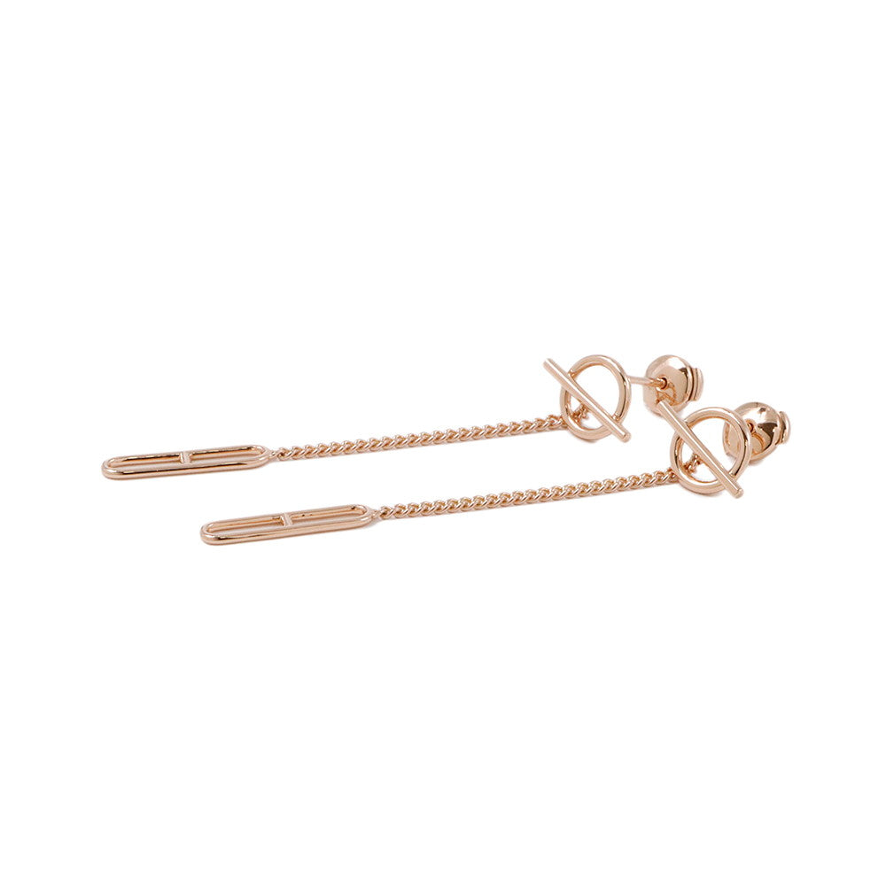 HERMES EchappeeEarrings 18K Pink Gold