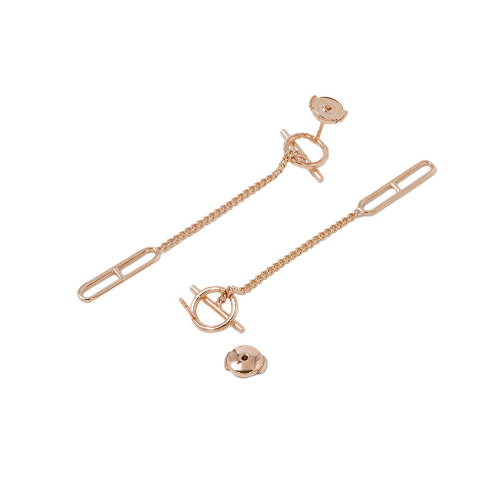 HERMES EchappeeEarrings 18K Pink Gold