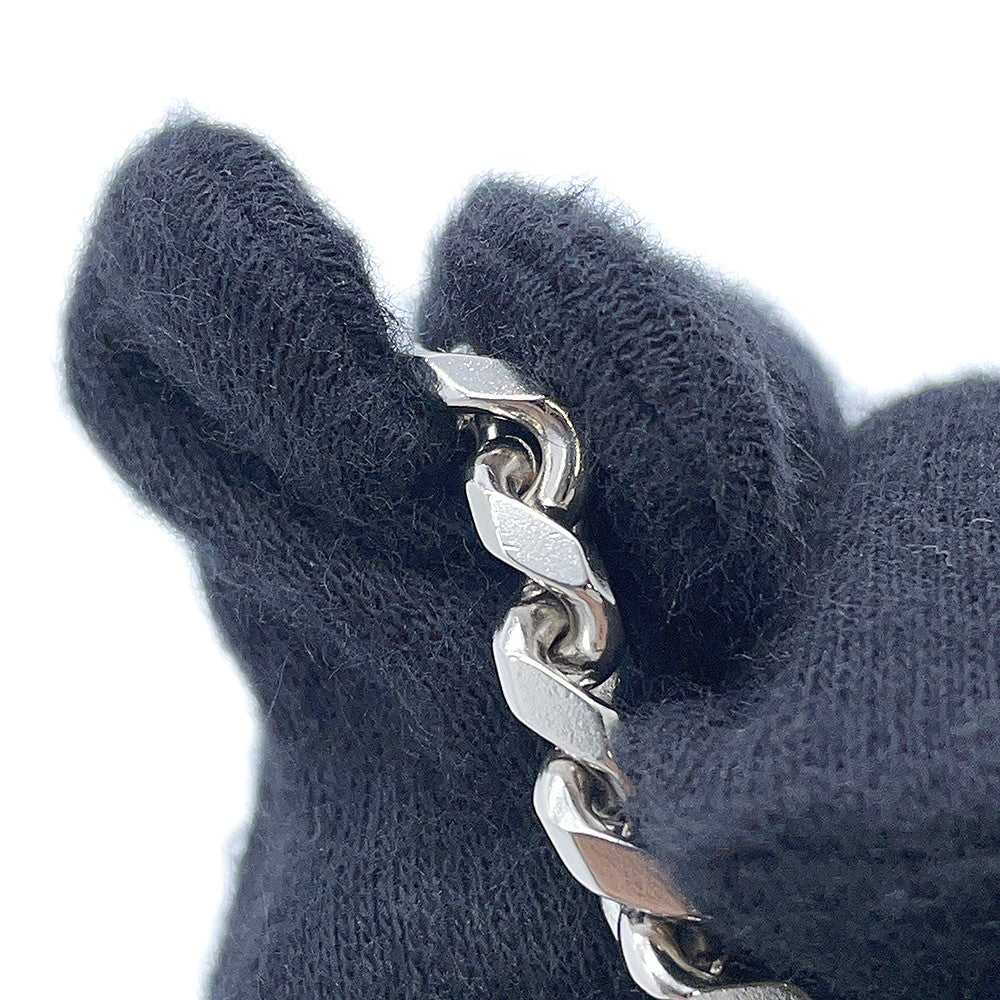 GUCCI Icon Script Chain Bracelet Size M Silver796655 Metal