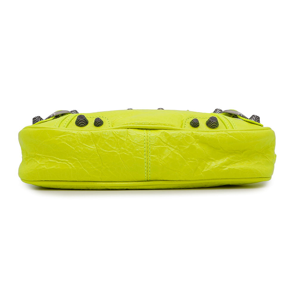 BALENCIAGA Neo Cagoule Small Shocking Yellow751523 Arena Lambskin