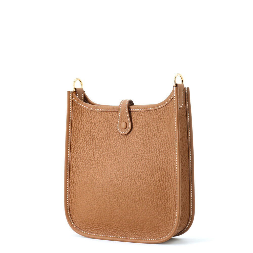 HERMES Evelyne Long Amazon Gold Taurillon Clemence Size TPM