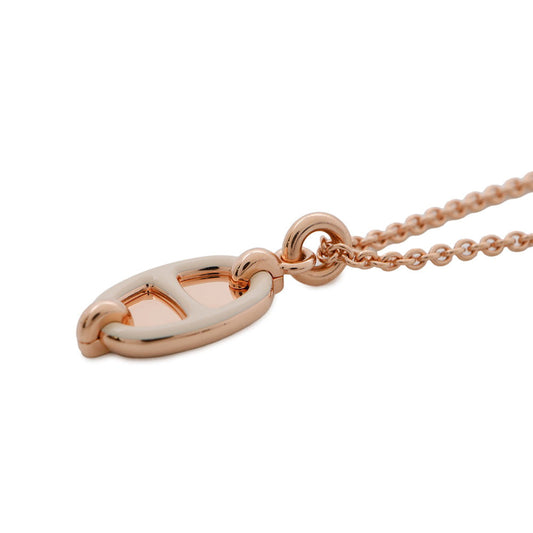 HERMES Mini Maillon Necklace Size PM claim Lacquer Metal