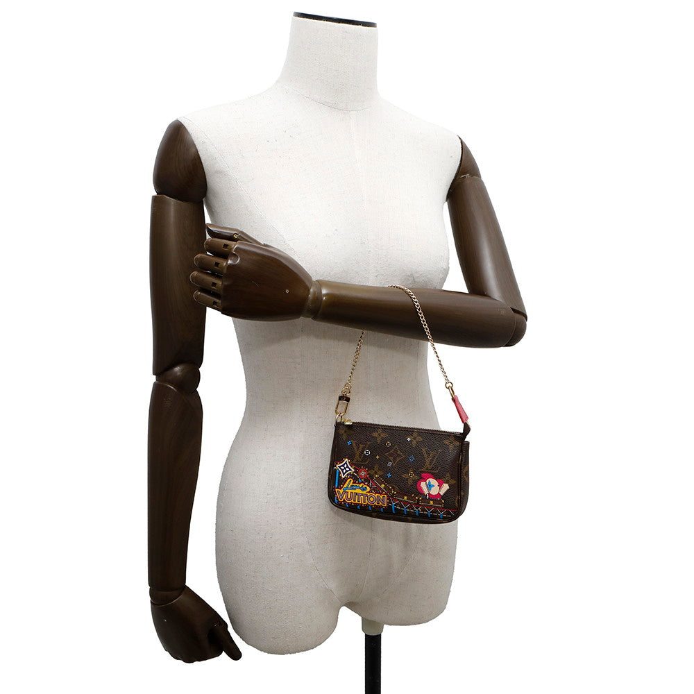 LOUIS VUITTON Mini Pochette Accessoires PinkM69752 Monogram Vivienne