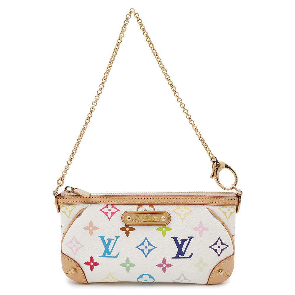 LOUIS VUITTON Pochette・Milla BlancM60096 Monogram・Multicolor Size MM