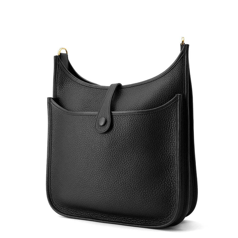 HERMES Evelyne 3 Black Taurillon Clemence Size PM