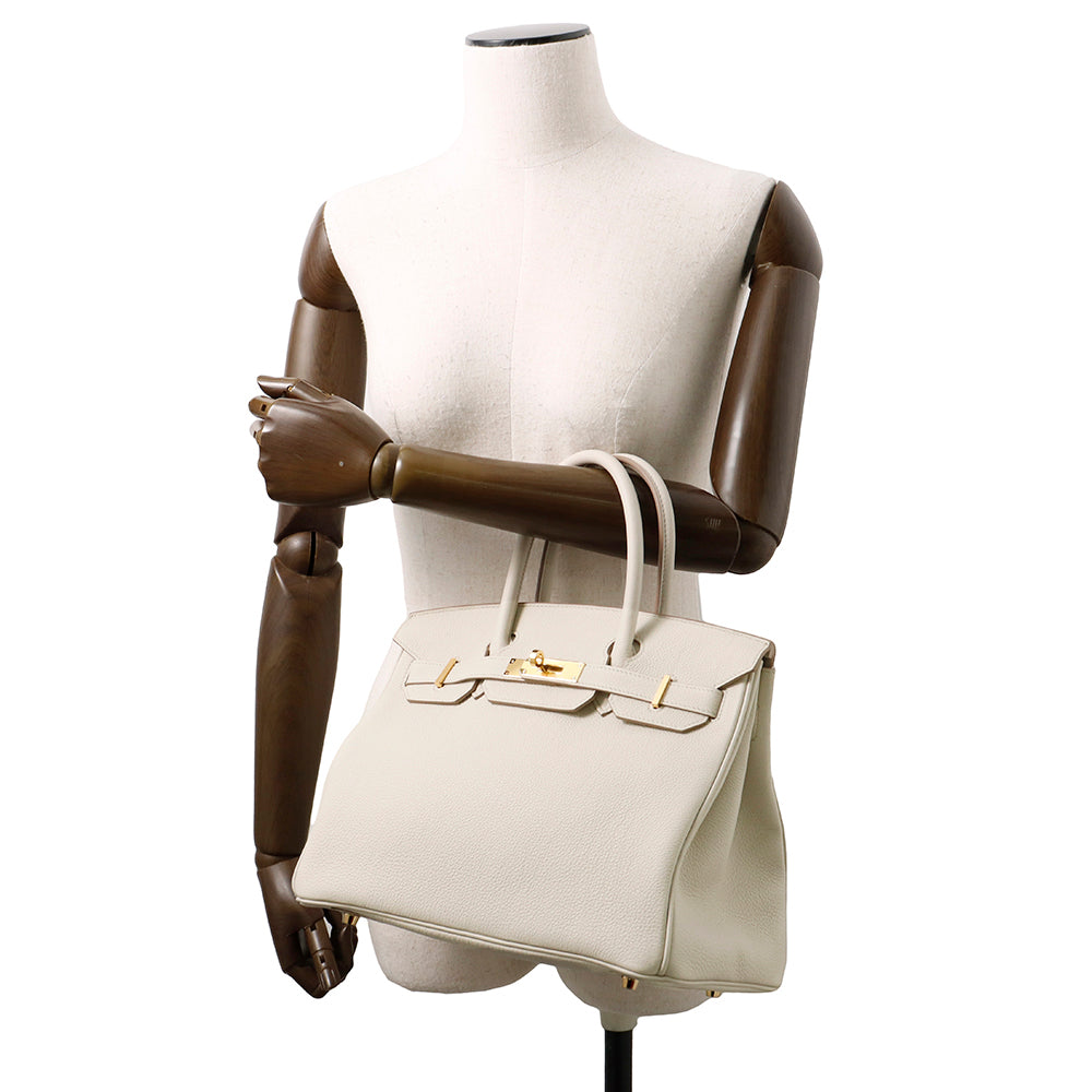 HERMES Birkin Beton Togo Leather Size 30