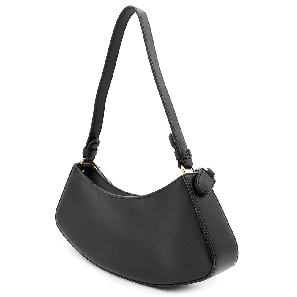 FENDI Orlock Swing Hobo One Shoulder Bag Black8BS068 Calf Leather