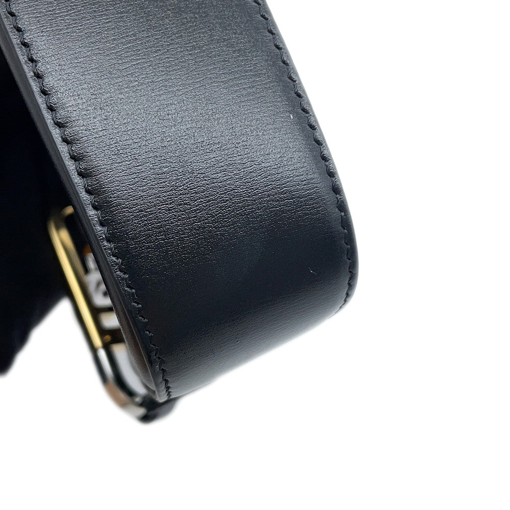 FENDI Orlock Swing Hobo One Shoulder Bag Black8BS068 Calf Leather