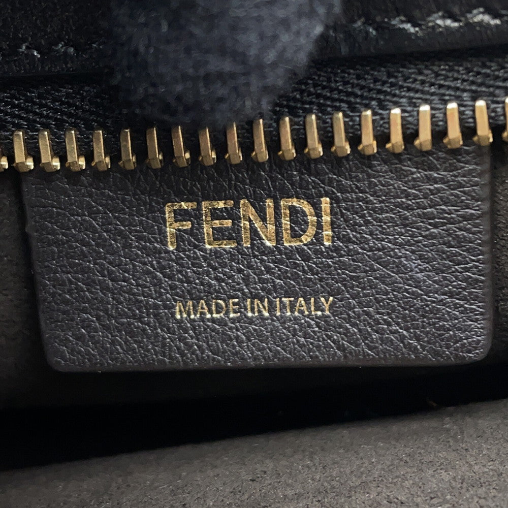 FENDI Orlock Swing Hobo One Shoulder Bag Black8BS068 Calf Leather