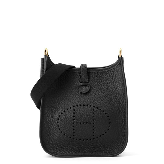 HERMES Evelyne Amazon Long Black Taurillon Clemence Size TPM