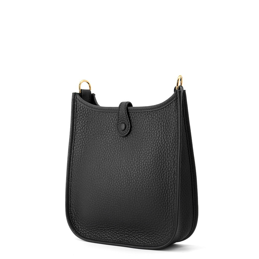 HERMES Evelyne Amazon Long Black Taurillon Clemence Size TPM