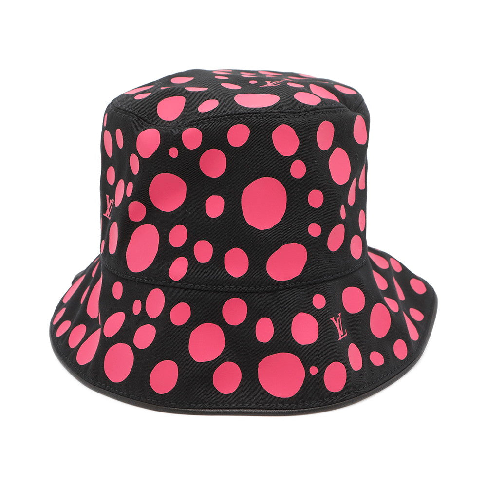 LOUIS VUITTON LVxYK Hat Reversible Infinity Dot Size M Black/PinkM7075M Cotton100%