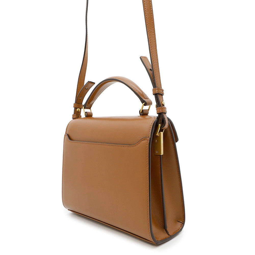 SAINT LAURENT PARIS Cassandra top handle Brown623930 Leather suede