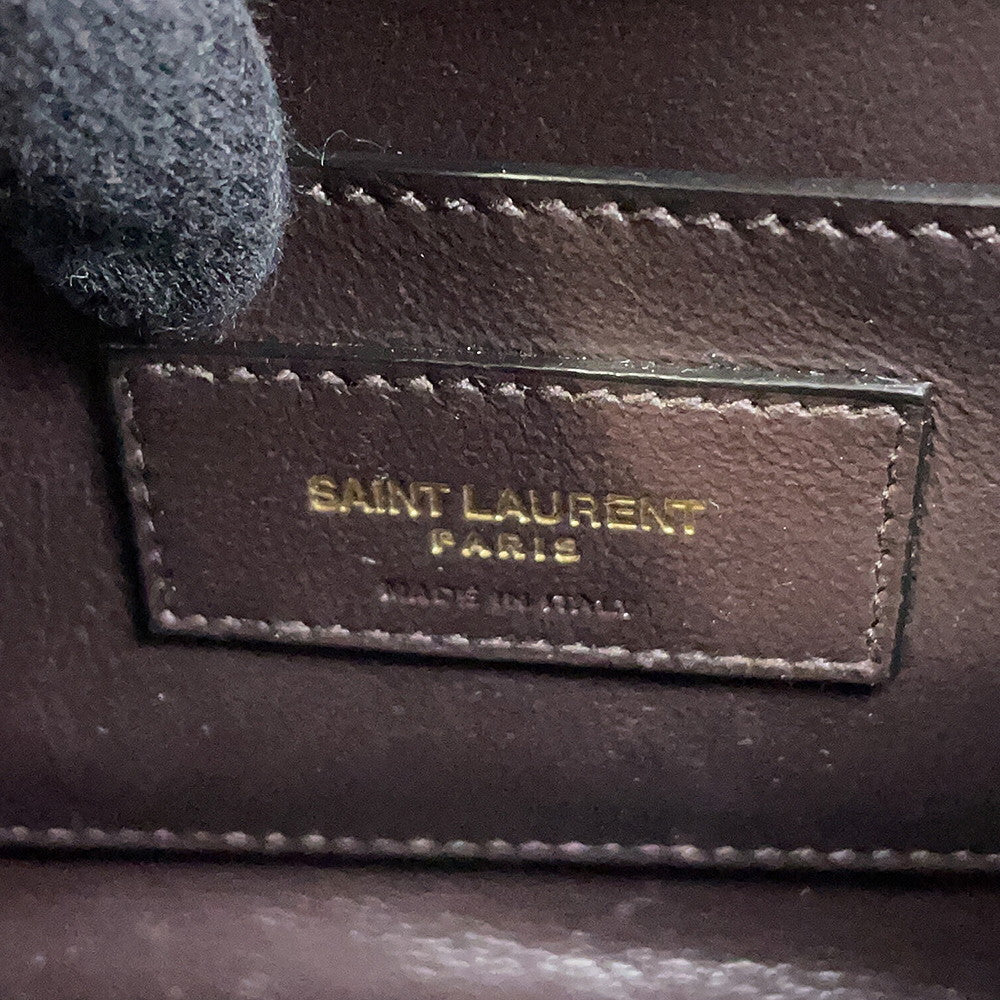 SAINT LAURENT PARIS Cassandra top handle Brown623930 Leather suede