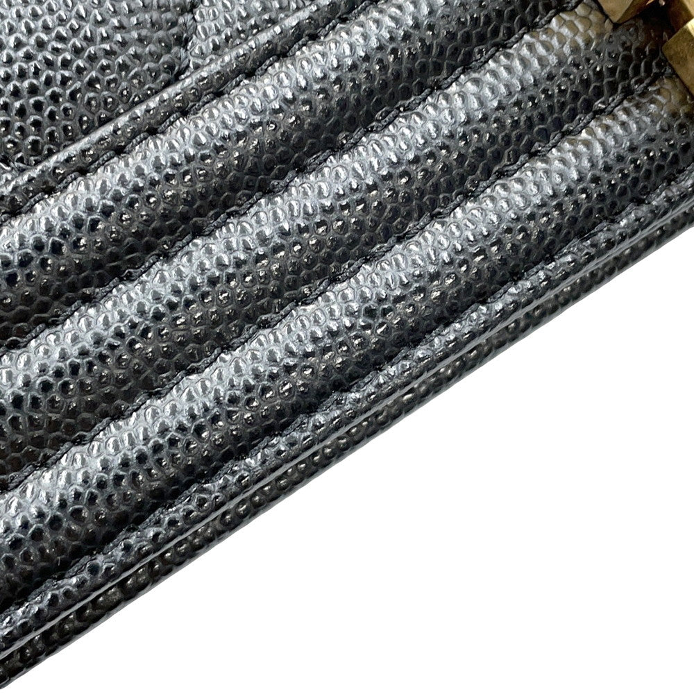 CHANEL Boy Chanel BlackA67086 Caviar Leather Size 25