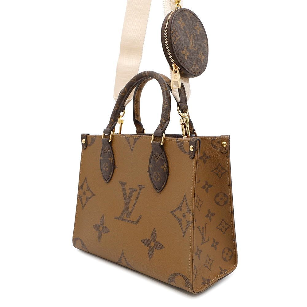 LOUIS VUITTON Onthego RedM46373 Monogram Monogram Reverse Canvas Monogram Giant Size PM