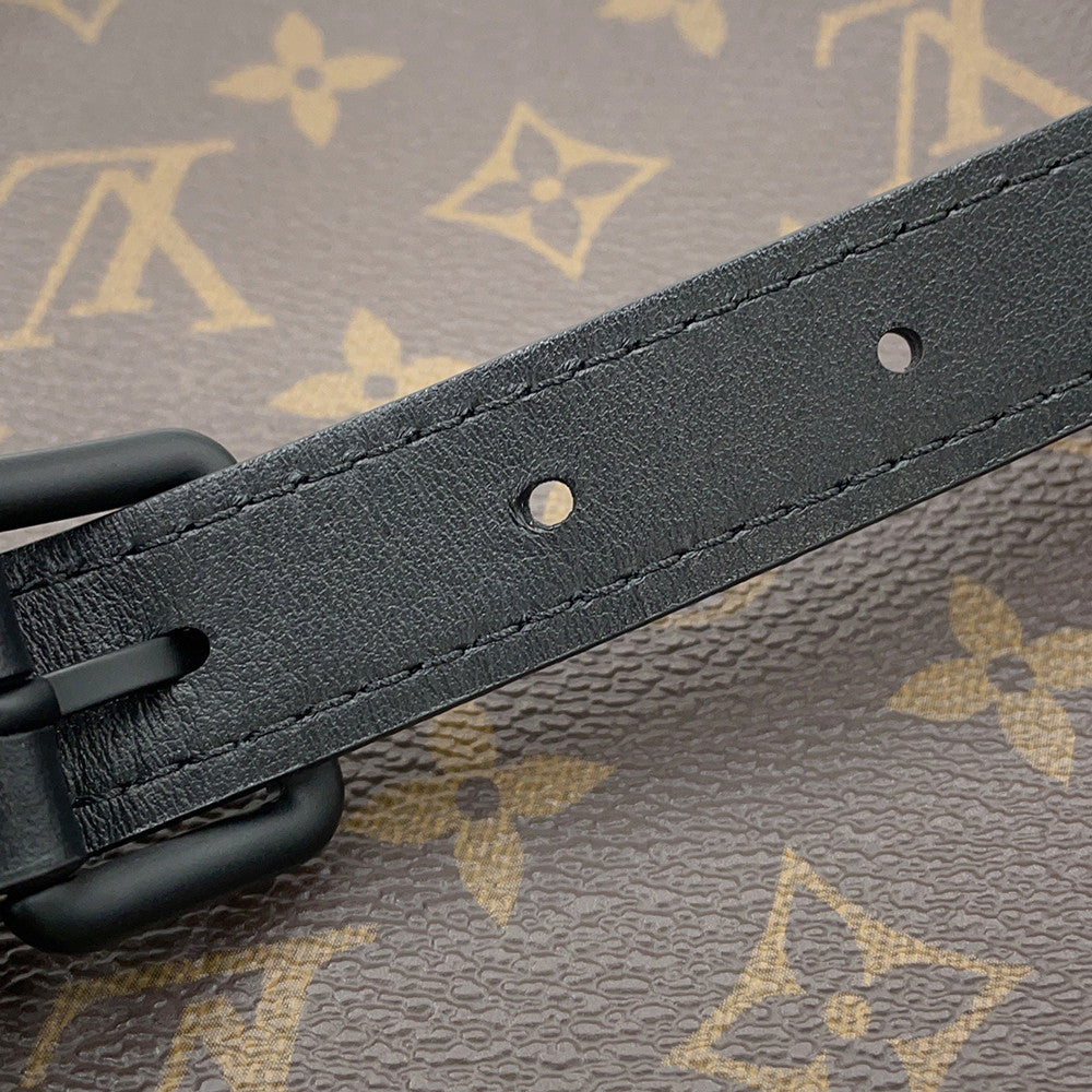 LOUIS VUITTON Christopher wearable wallet Noir/Neon YellowM80793 Monogram Macassar Canvas