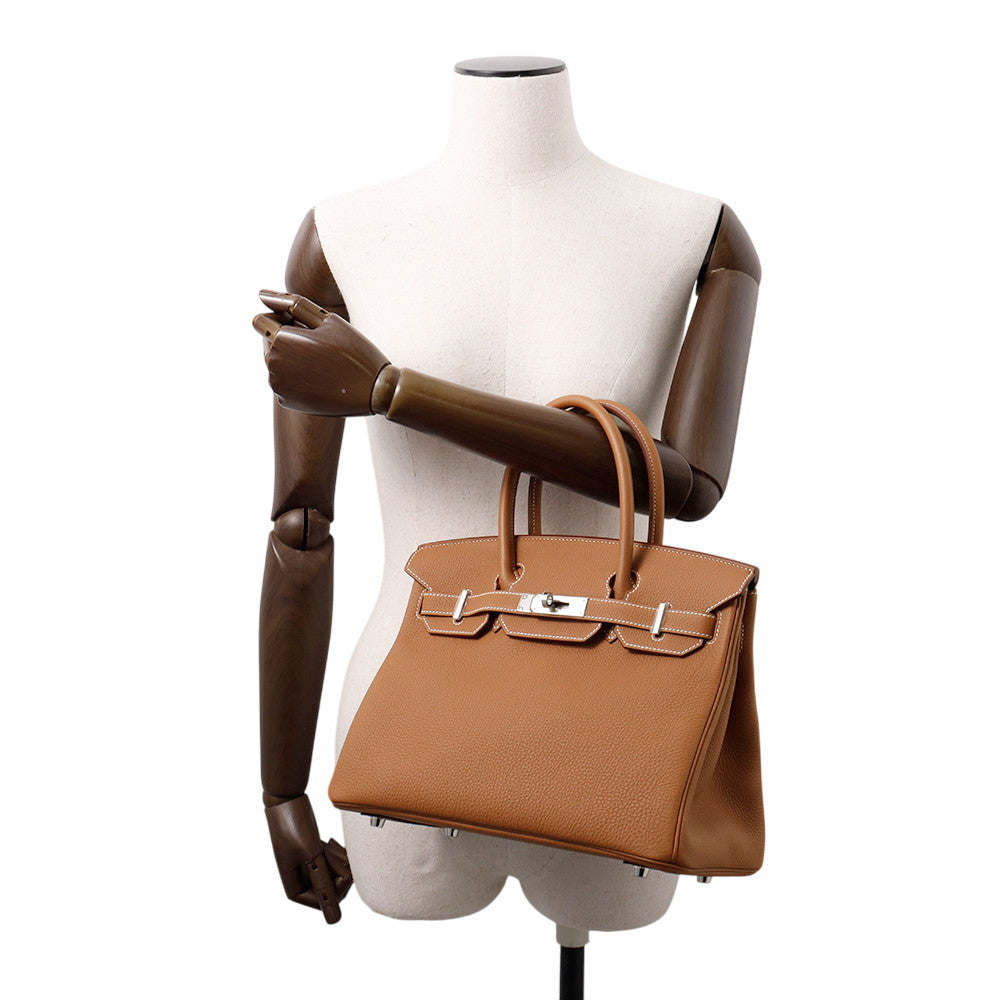 HERMES Birkin Gold Togo Leather Size 30