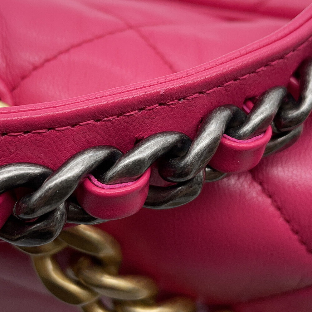 CHANEL 19 ChainShoulder Bag PinkAS1160 Lambskin