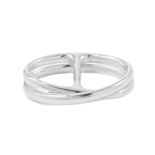 HERMES Chaine d'Ancre Punk Double Ring Size 50/#10#12 SV925