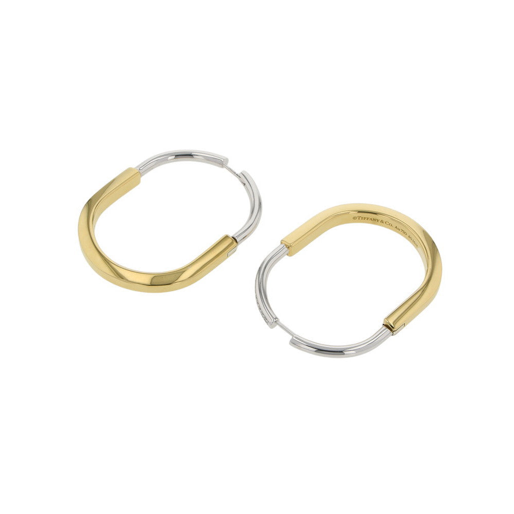 TIFFANY&Co. Padlock Earrings Size Extra large K18YG K18WG