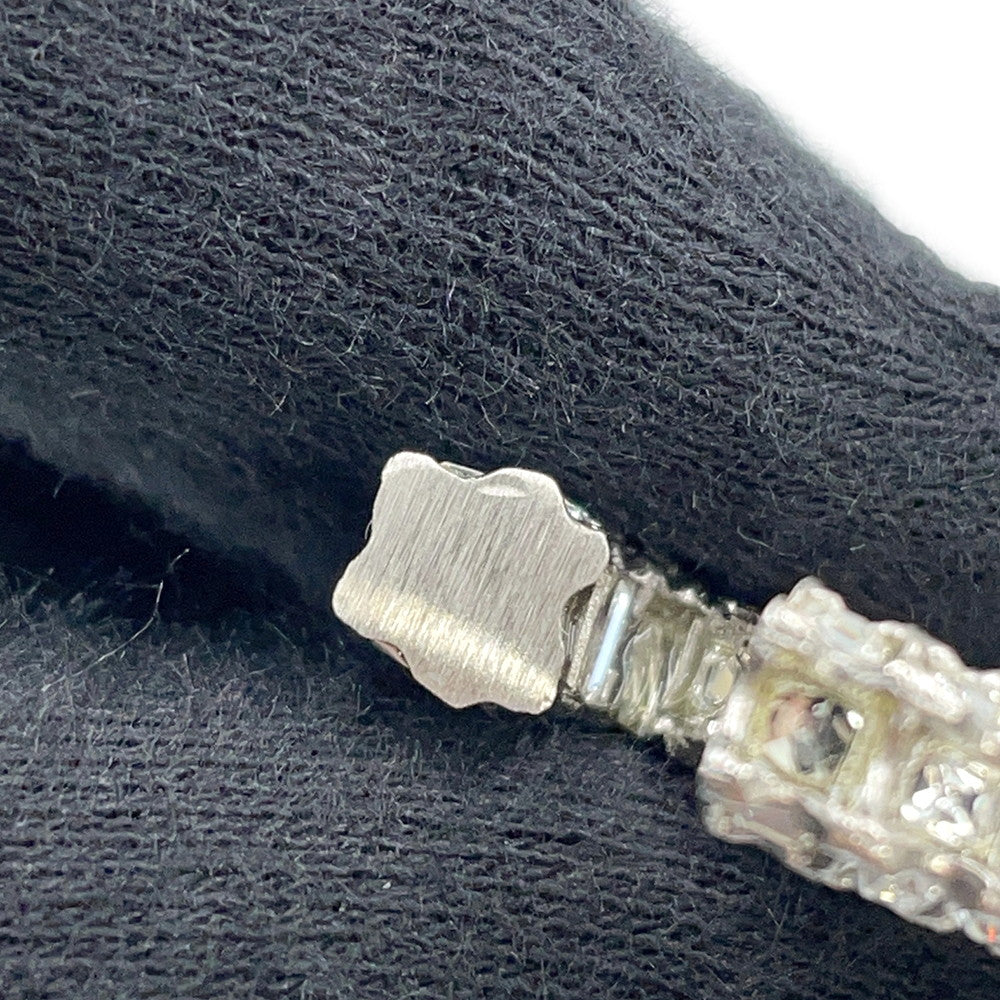 CHANEL CC Logo Necklace Metal Rhinestone