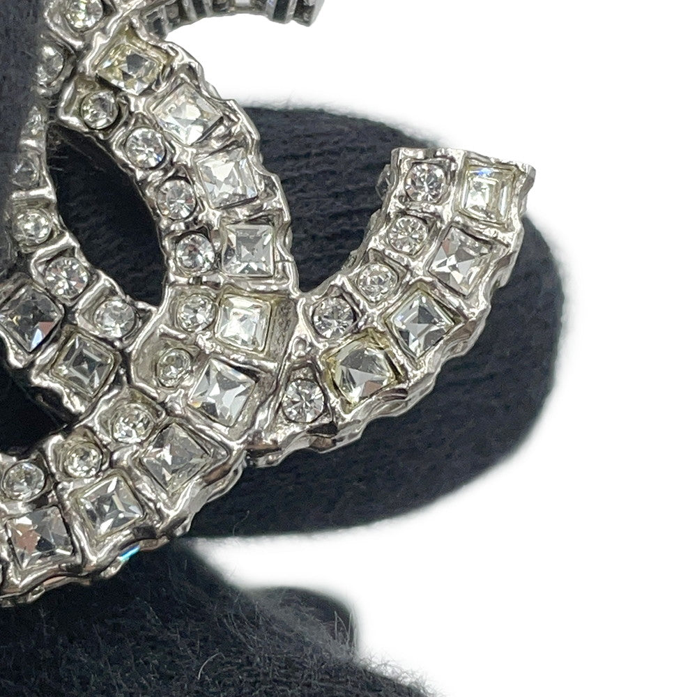 CHANEL CC Logo Necklace Metal Rhinestone