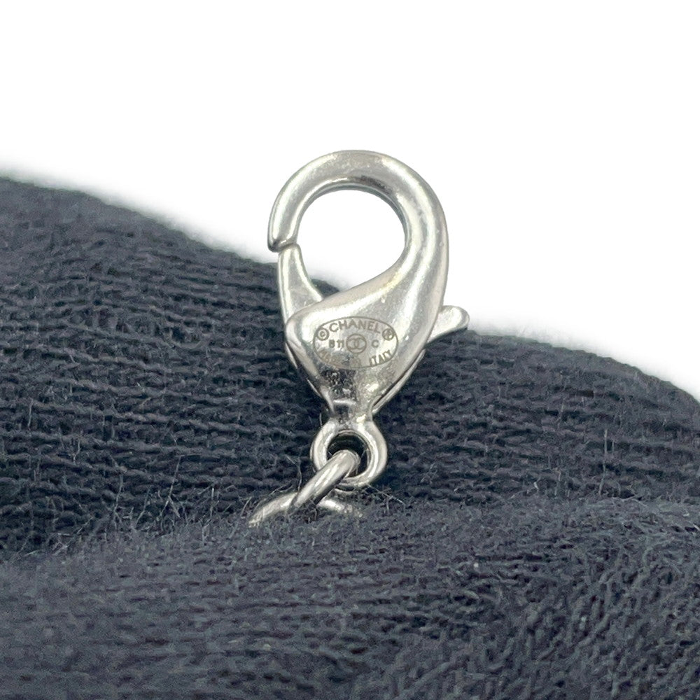 CHANEL CC Logo Necklace Metal Rhinestone