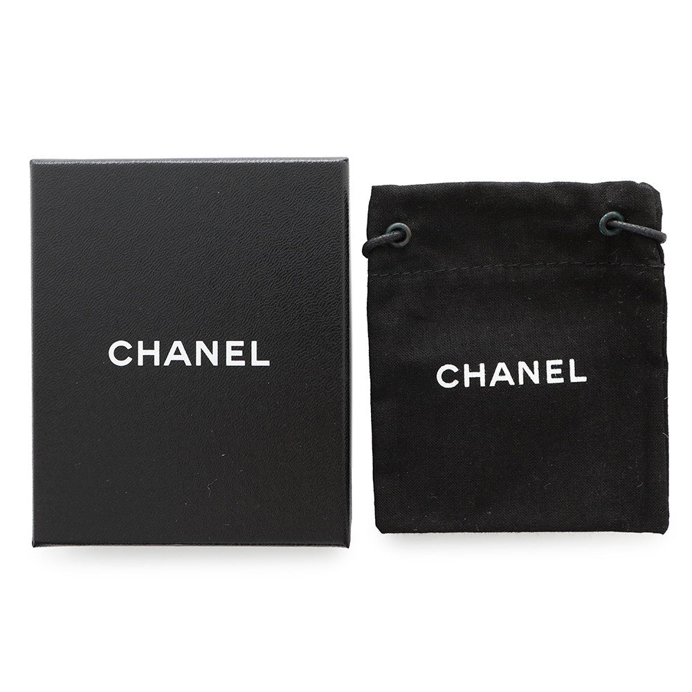 CHANEL CC Logo Necklace Metal Rhinestone