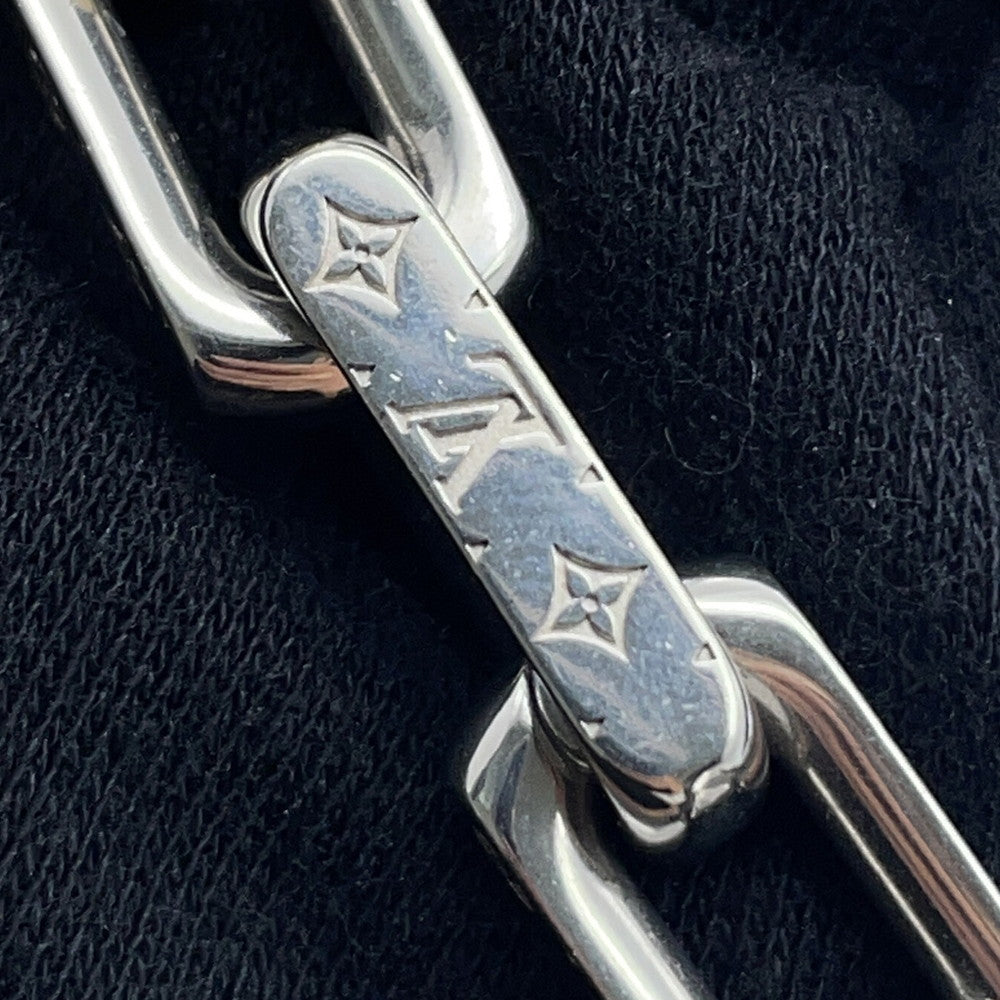 LOUIS VUITTON Bracelet Chain Monogram Size L Gold/SilverM1555L Metal