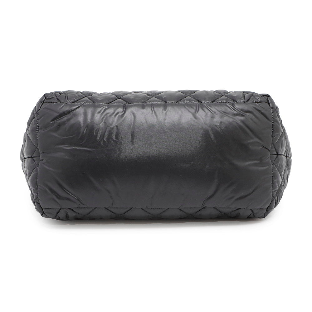 CHANEL Coco Cocoon Tote Bag BlackA48610 Nylon Size PM