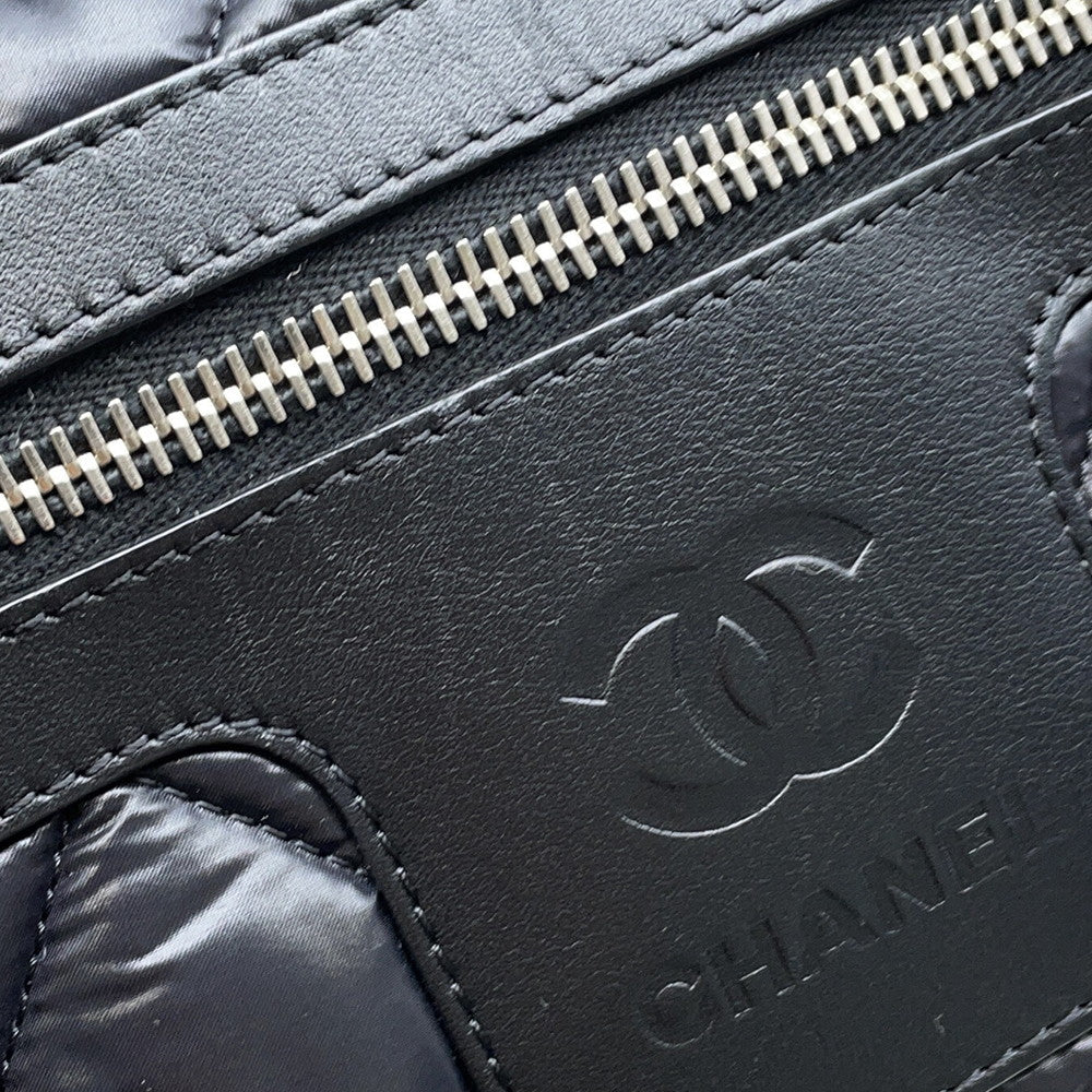 CHANEL Coco Cocoon Tote Bag BlackA48610 Nylon Size PM