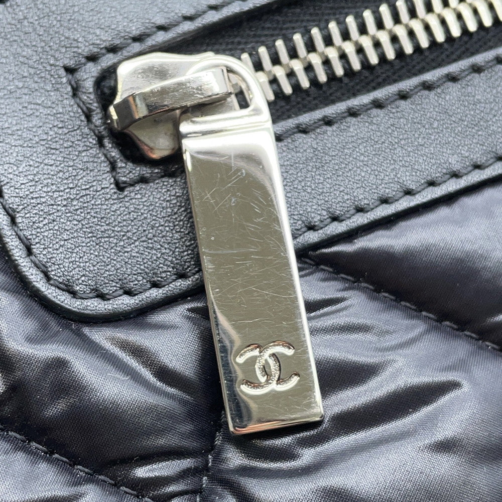 CHANEL Coco Cocoon Tote Bag BlackA48610 Nylon Size PM