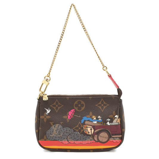 LOUIS VUITTON Mini Pochette Accessoires BrownM41655 Monogram