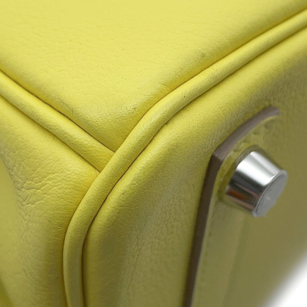 HERMES Birkin Verso Lime/Blue Blue Taurillon Novillo Size 25