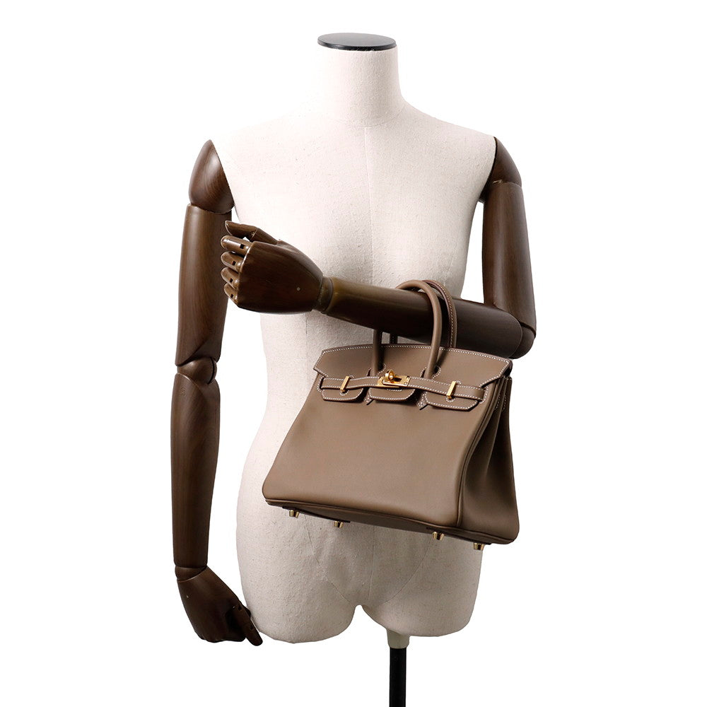 HERMES Birkin Etoupe Swift Leather Size 25