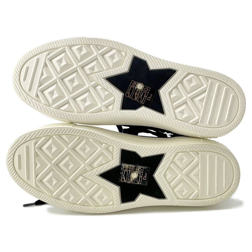 Dior WALK'N'DIOR Technical Knit Socks Sneakers Oblique NavyKCK233OPK75B365 Fabric Leather Size 36 1/2