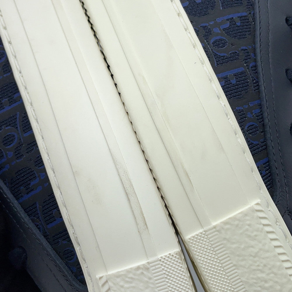 Dior WALK'N'DIOR Technical Knit Socks Sneakers Oblique NavyKCK233OPK75B365 Fabric Leather Size 36 1/2