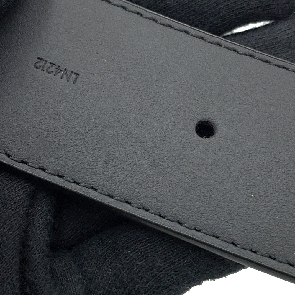 LOUIS VUITTON Belt・LVInitial Size 85/34 NoirM0449 Monogram Eclipse